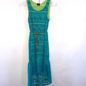 Girls turquoise dress